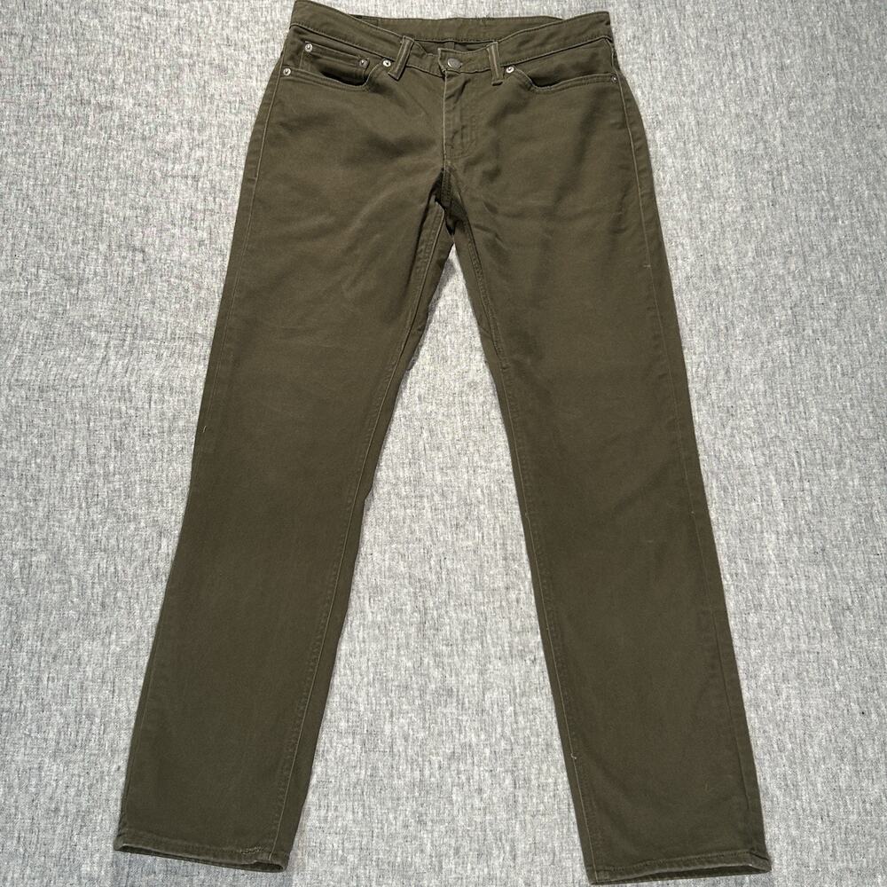 Levis 511 Commuter Jeans Mens 32x32 Green Stretch Denim City Bike Cycling